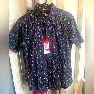 Men’s Christmas button down